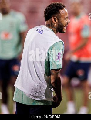 Sao Paulo, Brazil. 20th Nov, 2022. SP - Sao Paulo - 11/20/2022 - WORLD CUP 2022, BRAZILIAN TEAM TRAINING - Neymar player of the Brazilian National Team during training at the Grand Hamad stadium. Photo: Pedro Martins/AGIF/Sipa USA Credit: Sipa USA/Alamy Live News Stock Photo