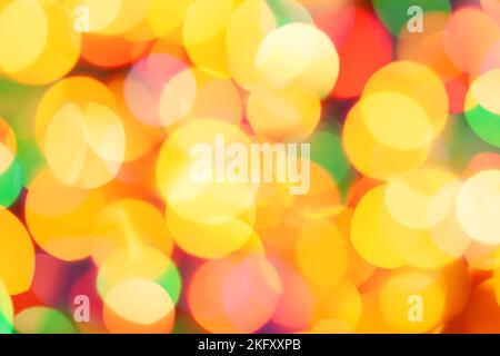 Christmas Lights - Defocused Abstract Background Stock Photo