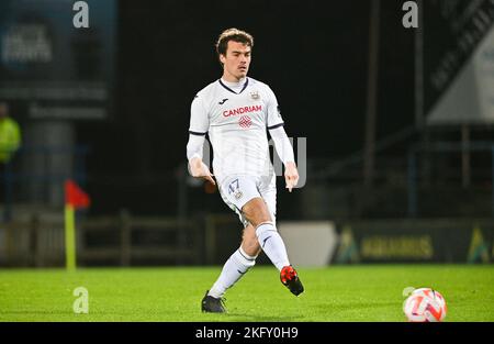 RSCA Futures' Lucas Lissens pictured in action during a soccer match  between Beerschot VA and RWD Molenbeek, Sunday 26 February 2023 in Antwerp,  on day 1 of Relegation Play-offs during the 2022-2023 
