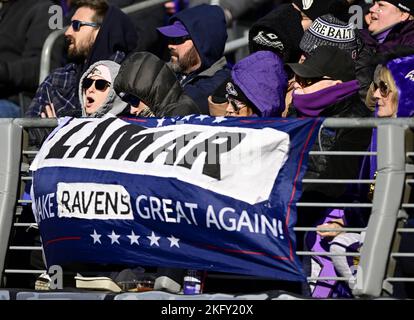 Baltimore, United States. 20th Nov, 2022. Baltimore Ravens wide