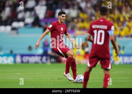 Al Khor, Qatar. 20th Nov, 2022. Karim Boudiaf (QAT) Football/Soccer : FIFA World Cup Qatar 2022 Group A match between Qatar 0-2 Ecuador at Al Bayt Stadium in Al Khor, Qatar . Credit: Naoki Morita/AFLO SPORT/Alamy Live News Stock Photo