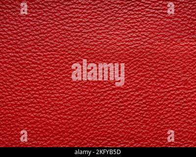 Red quality leather, natural material with design lines pattern or red abstract background. Can use wallpaper or backdrop luxury event, design Stock Photo