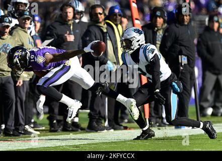 Carolina Panthers cornerback CJ Henderson (24) on defense during an NFL  football game against the New Orleans Saints, Sunday, Sep. 25, 2022, in  Charlotte, N.C. (AP Photo/Brian Westerholt Stock Photo - Alamy