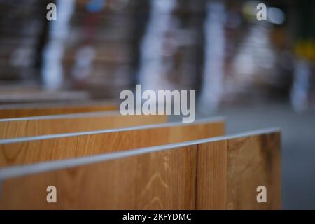 Realistic different color wooden boards. Office and home floor textures collection. Wood plank texture samples Stock Photo