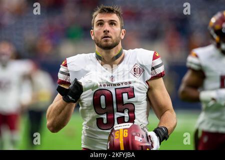 Washington Commanders defensive end Casey Toohill (95) defends against the  New York Giants during an NFL football game Sunday, Dec. 4, 2022, in East  Rutherford, N.J. (AP Photo/Adam Hunger Stock Photo - Alamy