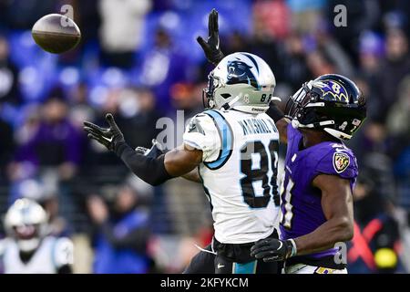 Baltimore Ravens cornerback Brandon Stephens (21) defends against the New  York Giants during an NFL football game Sunday, Oct. 16, 2022, in East  Rutherford, N.J. (AP Photo/Adam Hunger Stock Photo - Alamy