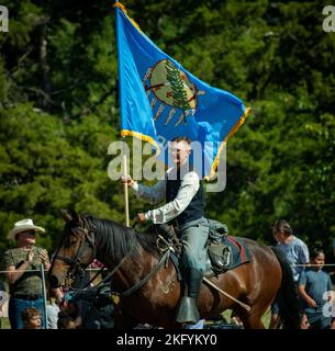 A Soldier with the Commanding General’s Mounted Color Guard, 1st ...