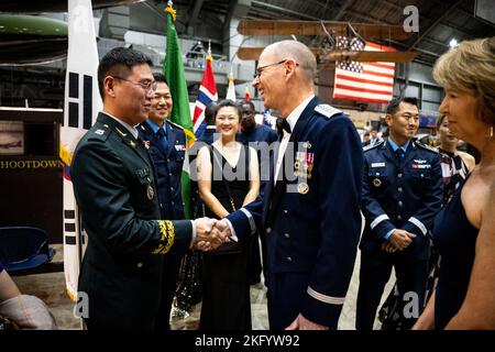 Gen. Duke Richardson (center right), Air Force Materiel Command ...