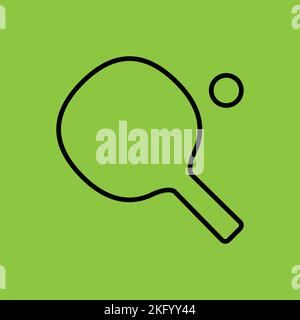 Table Tennis Icon. Sport Concept. - Vector  Stock Vector