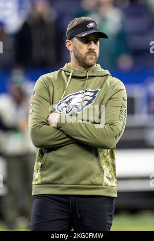 Philadelphia Eagles head coach Nick Sirianni walks the field during