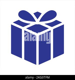 Gift box icon template black color editable. Gift box icon symbol Flat vector illustration for graphic and web design. Stock Vector