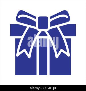 Gift box icon template black color editable. Gift box icon symbol Flat vector illustration for graphic and web design. Stock Vector