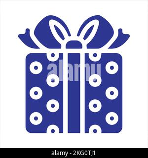 Gift box icon template black color editable. Gift box icon symbol Flat vector illustration for graphic and web design. Stock Vector
