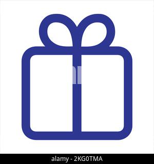 Gift box icon template black color editable. Gift box icon symbol Flat vector illustration for graphic and web design. Stock Vector