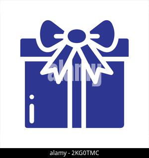 Gift box icon template black color editable. Gift box icon symbol Flat vector illustration for graphic and web design. Stock Vector
