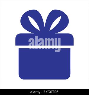 Gift box icon template black color editable. Gift box icon symbol Flat vector illustration for graphic and web design. Stock Vector