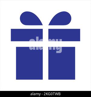 Gift box icon template black color editable. Gift box icon symbol Flat vector illustration for graphic and web design. Stock Vector