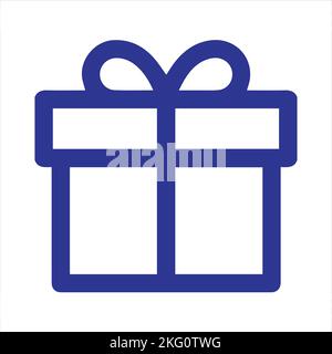 Gift box icon template black color editable. Gift box icon symbol Flat vector illustration for graphic and web design. Stock Vector