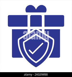 Gift box icon template black color editable. Gift box icon symbol Flat vector illustration for graphic and web design. Stock Vector