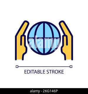Network communication pixel perfect RGB color icon Stock Vector