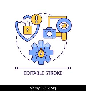 Antivirus scanner concept icon Stock Vector