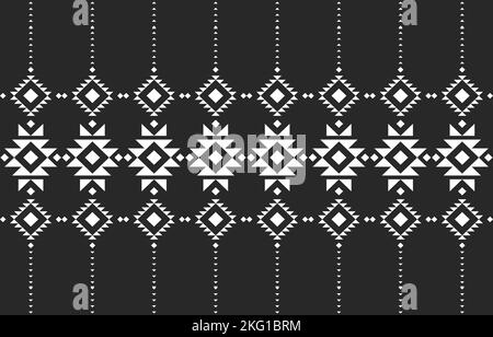 Vector seamless decorative ethnic pattern colorful geometric.American indian motifs. Design for background,carpet,wallpaper,clothing,wrapping,Batik, Stock Vector