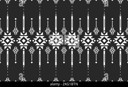 Vector seamless decorative ethnic pattern colorful geometric.American indian motifs. Design for background,carpet,wallpaper,clothing,wrapping,Batik, Stock Vector