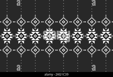 Vector seamless decorative ethnic pattern colorful geometric.American indian motifs. Design for background,carpet,wallpaper,clothing,wrapping,Batik, Stock Vector