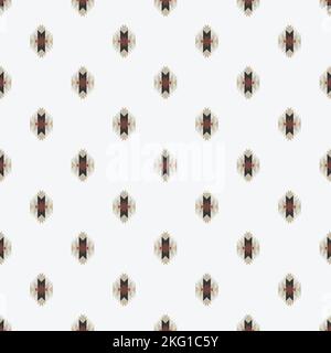 Vector seamless decorative ethnic pattern colorful geometric.American indian motifs. Design for background,carpet,wallpaper,clothing,wrapping,Batik, Stock Vector