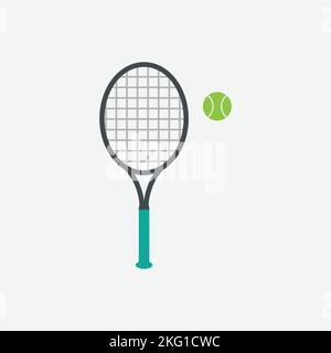 Tennis Icon. Sport Concept, Web Design Isolated Stock Vector