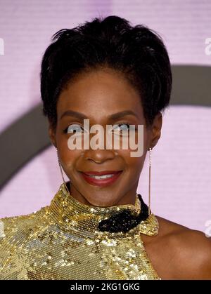 Roshumba Williams arriving at the 2022 American Music Awards held at the Microsoft Theatre on November  20, 2022 in Los Angeles, Ca. © Tammie Arroyo / AFF-USA.com Stock Photo