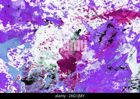 Hand drawn abstract multicolored acrylic texture. Colourful background. Stock Photo