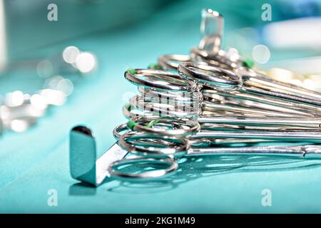 Prepare for surgical instruments during operation,scissors, forceps and ...