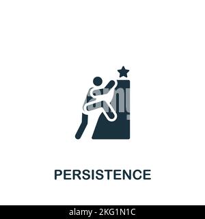 Persistence icon. Monochrome simple Business Motivation icon for ...