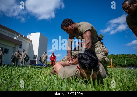Airman 1st Class Jacob Rosa, a defender assigned to the 18th Security ...