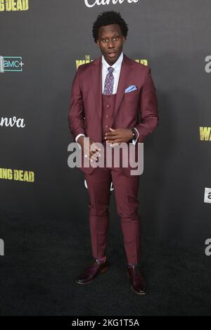 Los Angeles, Ca. 20th Nov, 2022. Okea Eme-Akwari at The Walking Dead Live: The Finale Event at The Orpheum Theater in Los Angeles, California on November 20, 2022. Credit: Faye Sadou/Media Punch/Alamy Live News Stock Photo