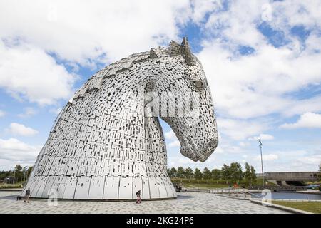 The Kelpies at the Helix, Falkirk, Scotland Stock Photo