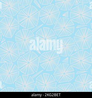 Abstract seamless pattern, pastel blue color vector background Stock Vector