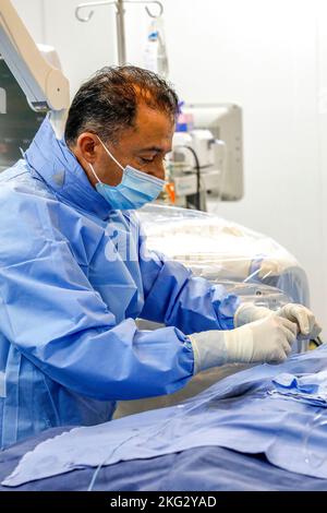 Cardiac surgery at Hotel Dieu de France hospital in Beirut, Lebanon. Stock Photo