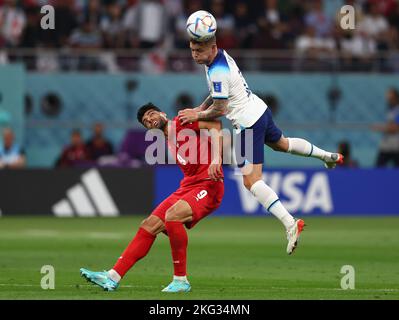 Joe Rodon during the FIFA World Cup Qatar 2022 Group B match between Wales  and England at Ahmad Bin Ali Stadium on November 29, 2022 in Doha, Qatar.  (Photo by Pawel Andrachiewicz/PressFocus/Sipa USA Stock Photo - Alamy