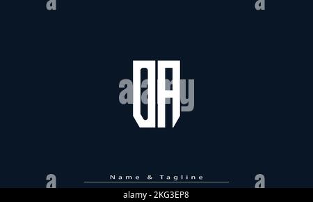 Alphabet letters Initials Monogram logo NA , AN Stock Vector