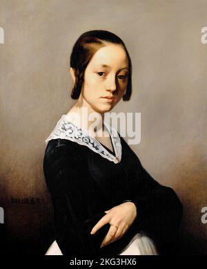 Louise-Antoinette Feuardent 1841 by Jean-Francois Millet Stock Photo