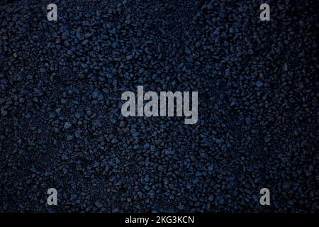 fresh asphalt texture bluish black color Stock Photo