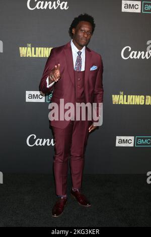 November 20, 2022, Los Angeles, CA, USA: LOS ANGELES - NOV 20:  Okea Eme-Akwari at The Walking Dead Finale at Orpheum Theatre on November 20, 2022 in Los Angeles, CA (Credit Image: © Kay Blake/ZUMA Press Wire) Stock Photo