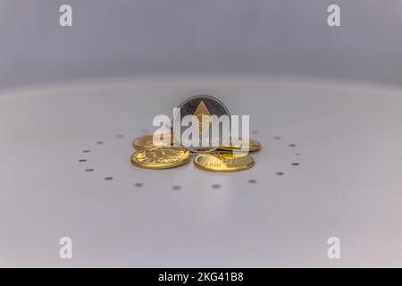 Ethereum, the cryptocurrency blockchain technology that will shape the future of technology development Stock Photo