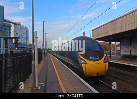 Bank Quay, railway station, Warrington , Cheshire, England, UK,WA1 1LW Stock Photo