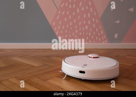 Lviv, Ukraine - November 21, 2022: Xiaomi Mi Robot Vacuum-Mop 2 Pro White Stock Photo