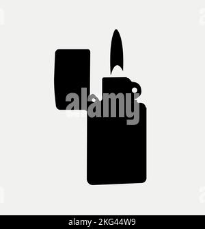 A simple lighter icon isolated on a white background Stock Vector