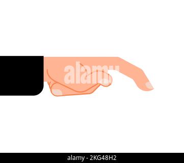 Finger pokes isolated. index finger shows. Vector illustration Stock Vector