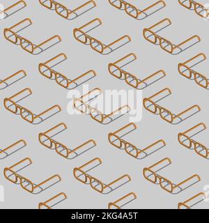 Glasses pattern seamless. spectacles background. Baby fabric texture Stock Vector